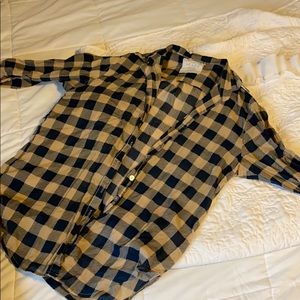 Acacia long sleep plaid